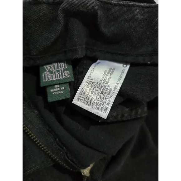 Wild Fable Women's black Denim Mini Skirt - size 00 - Picture 6 of 7